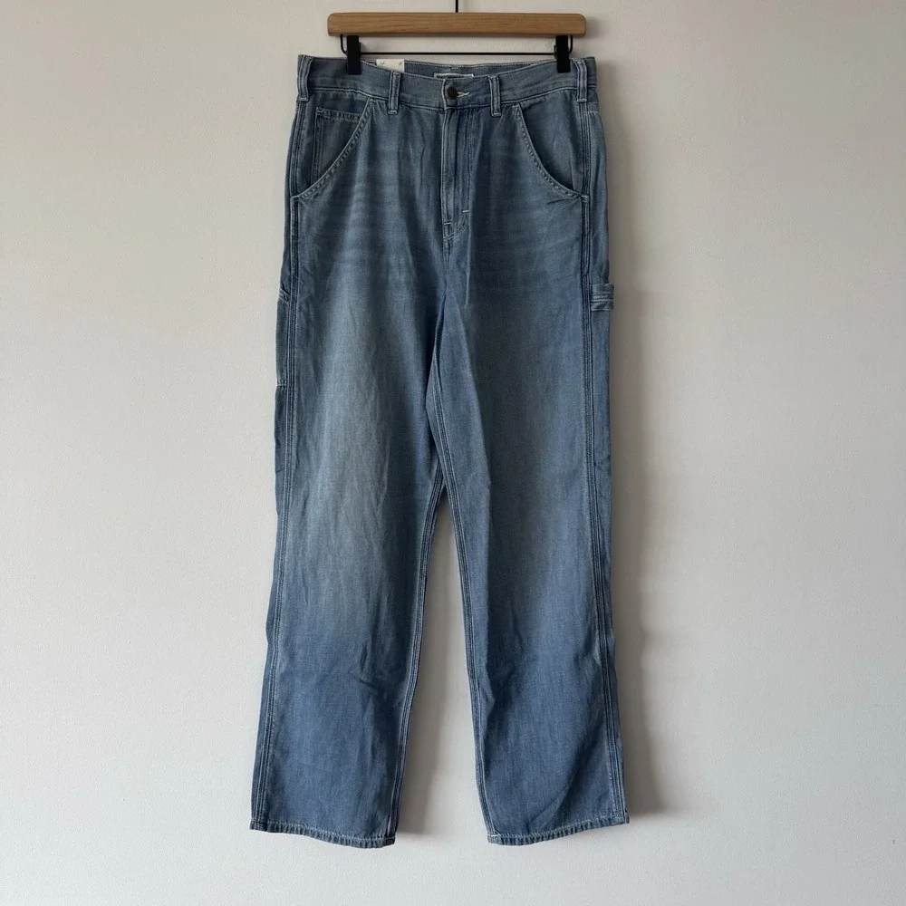 Wallace & Barnes cotton Linen carpenter jean Pant Men's Size 30 Soft Fabric NWT